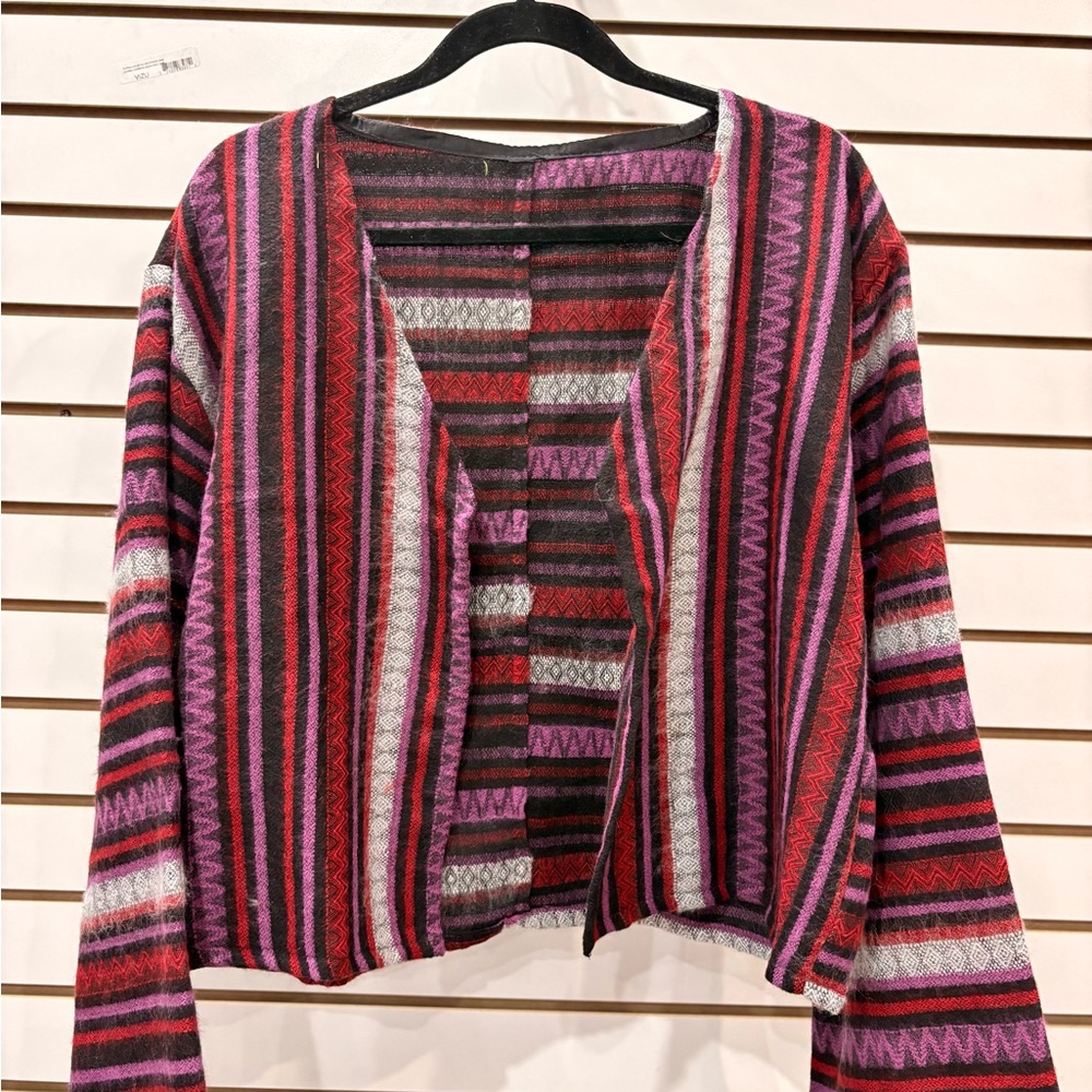 Colorful Geometric Pattern Cardigan - Picture 11 of 13